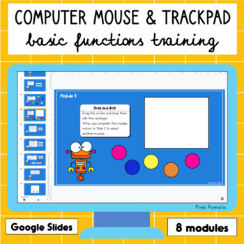 Preview of Basic Computer Mouse & Trackpad Functions Training - Interactive Google Slide