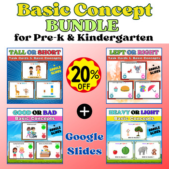 Preview of Basic Concepts. 80 Printable Task Cards and Activities for Preschoolers