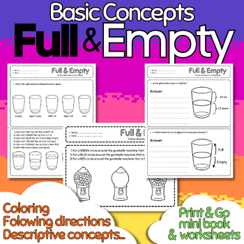Full and Empty Concept Songs and Rhymes PowerPoints Pack