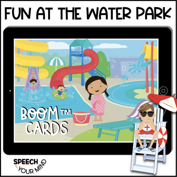 Preview of Summer Language Boom™ Cards| Fun at the Water Park | Following Directions
