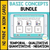 Basic Concepts Speech Therapy Bundle BOOM Cards™️ Digital 
