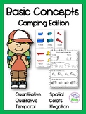 Basic Concepts: Camping Edition (Flashcards and Worksheets)