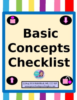 Preview of Basic Concepts Checklist