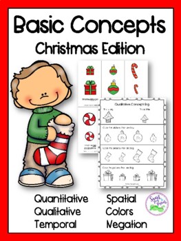 Preview of Basic Concepts: Christmas Edition (Flashcards and Worksheets)