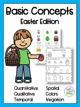 Preview of Basic Concepts: Easter Edition (Flashcards & Worksheets)