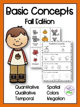 Preview of Basic Concepts: Fall Edition (Flashcards and Worksheets)