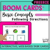 Basic Concepts Following Directions Boom Cards™ {FREEBIE}