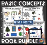 Basic Concepts Interactive Book BUNDLE! 4 Books! + BOOM Cards