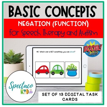 Preview of Basic Concepts Negation class categories for Speech Therapy and Autism