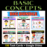 Basic Concepts.Printable Task Cards and Activities for Pre