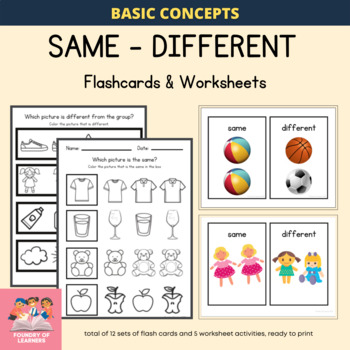 Teach Kids About The Concept of Same & Different