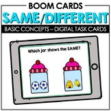 Basic Concepts SAME and DIFFERENT Speech Therapy Boom Cards™️