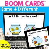 Same and Different Speech Therapy BOOM Cards