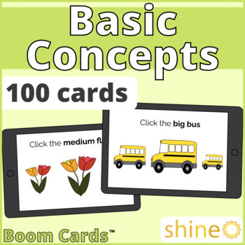 Preview of Basic Concepts, Sizes Big, Medium, Small, Following Directions, Early Language