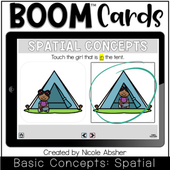 Preview of Basic Concepts | Spatial Concepts Boom Cards™ for Speech Therapy
