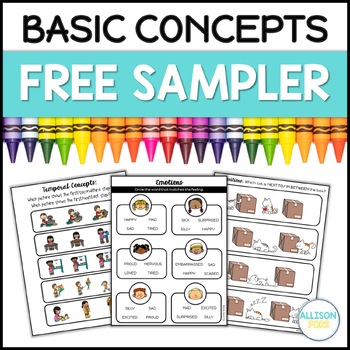 speech therapy concepts sampler basic subject