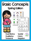 Basic Concepts: Spring Edition (Flashcards and Worksheets)