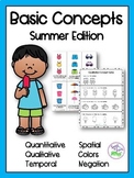Basic Concepts: Summer Edition (Flashcards and Worksheets)