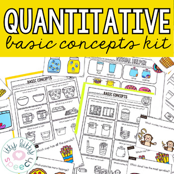 Preview of Basic Concepts Teaching Kit- Quantitative Concepts Activities for Speech Therapy