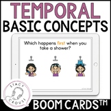 Basic Concepts Temporal BOOM CARDS™ for Speech Therapy Tel