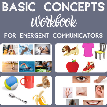 Preview of Basic Concepts Workbook | Editable | Speech Therapy | Special Education | EI
