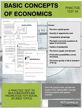 Preview of Basic Concepts of Economics: Practice Test 04