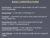 Basic Constructions Power Point Lesson
