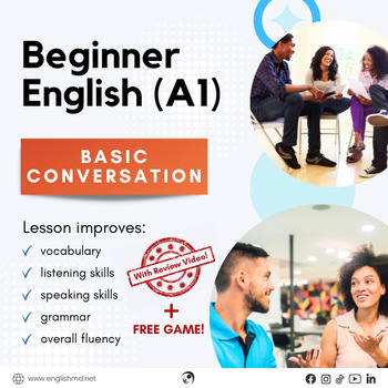 Preview of Basic Conversation - Beginner ESL for Adults & Teens (A1)