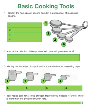 Preview of Basic Cooking Tools (Google Doc)