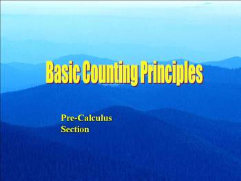 Preview of Basic Counting Principles