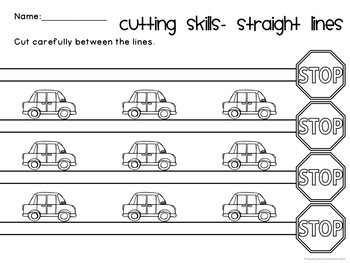 Transport Scissors Skills: A Fun Cutting Practice Activity Book for Toddlers  and Kids/Preschool Cutting and Activity Workbook for Kids Ages 2-4/  (Paperback)