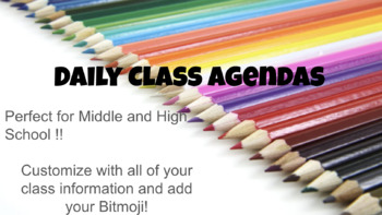 Preview of Basic Daily Agenda