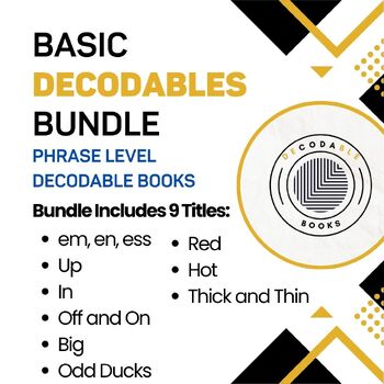 Preview of Basic Decodables Bundle (10 Phrase-Level Books)
