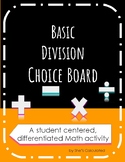 Basic Division Choice Board 3rd grade