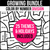 Basic Division Coloring Worksheets Games Math Activities Summer