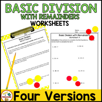 division with remainders worksheets teaching resources tpt