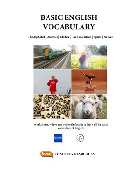 Preview of Basic ESL / EFL / ELL Vocabulary + online flashcards & videos