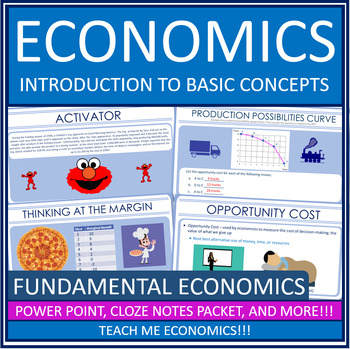 Preview of Basic Economic Concepts Powerpoint Webquest Digital Interactive Notebook