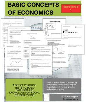 Preview of Basic Economic Concepts Practice Tests: Basic Bundle 1 (six quizzes)