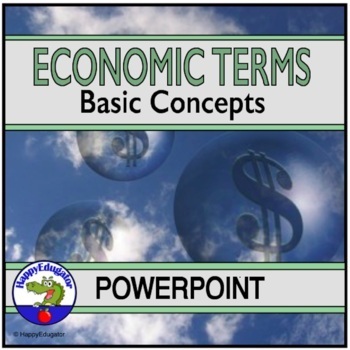 Preview of Basic Economic Terms PowerPoint with Easel Assessment
