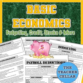Preview of Basic Economics Materials: Payroll Deductions, Consumer Credit, Budgeting + More