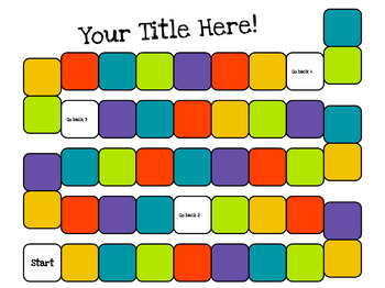 Preview of Basic Editable Board Game Template