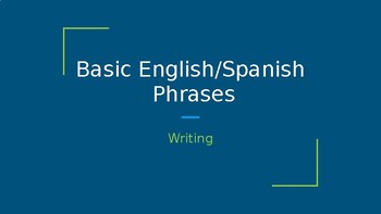 Preview of Basic English Phrases-English/Spanish