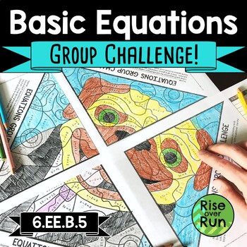 Preview of Math Coloring Sheets for Solving Simple One-Step Equations