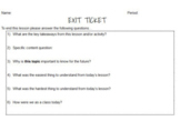 Basic Exit Ticket Template - Editable Google Doc