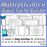 Daily Multiplication Basic Facts Practice | Printable Math
