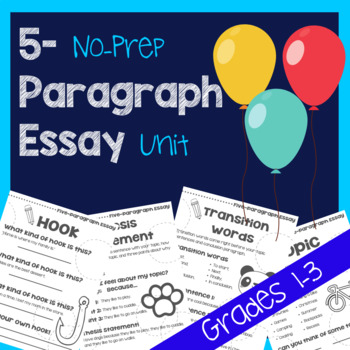 Preview of Basic Five-Paragraph Essay Unit (No-Prep)!