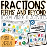 Basic Fractions Challenge Worksheets | Geometry Lesson Pla