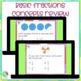 Basic Fractions Concepts Review Digital self-grading and p
