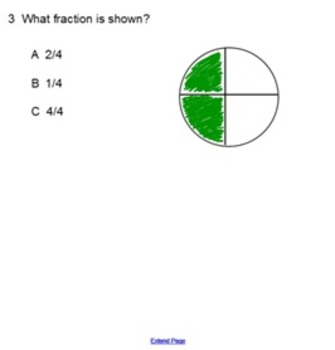 Preview of Basic Fractions Quiz